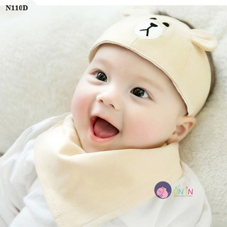 Set Nón che thóp cho bé và Yếm - N110