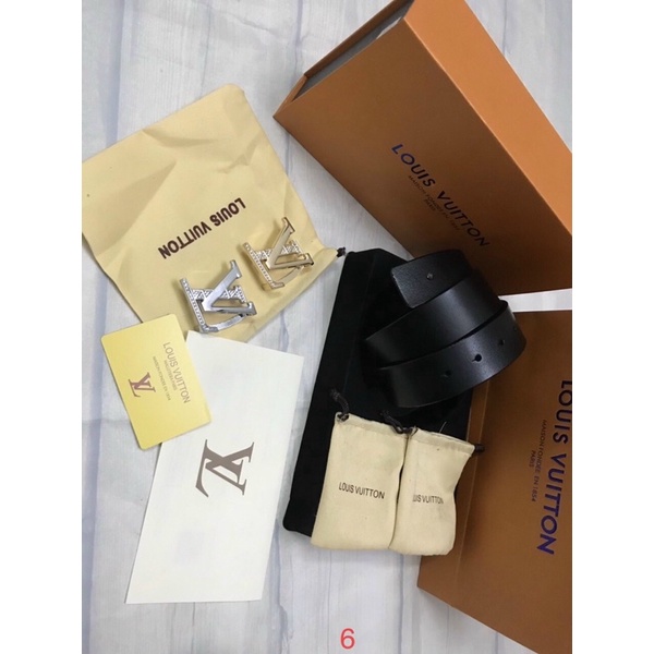 Thắt lưng lv nam da cao cấp 2 mặt đúc nguyên khối hàng SPF.