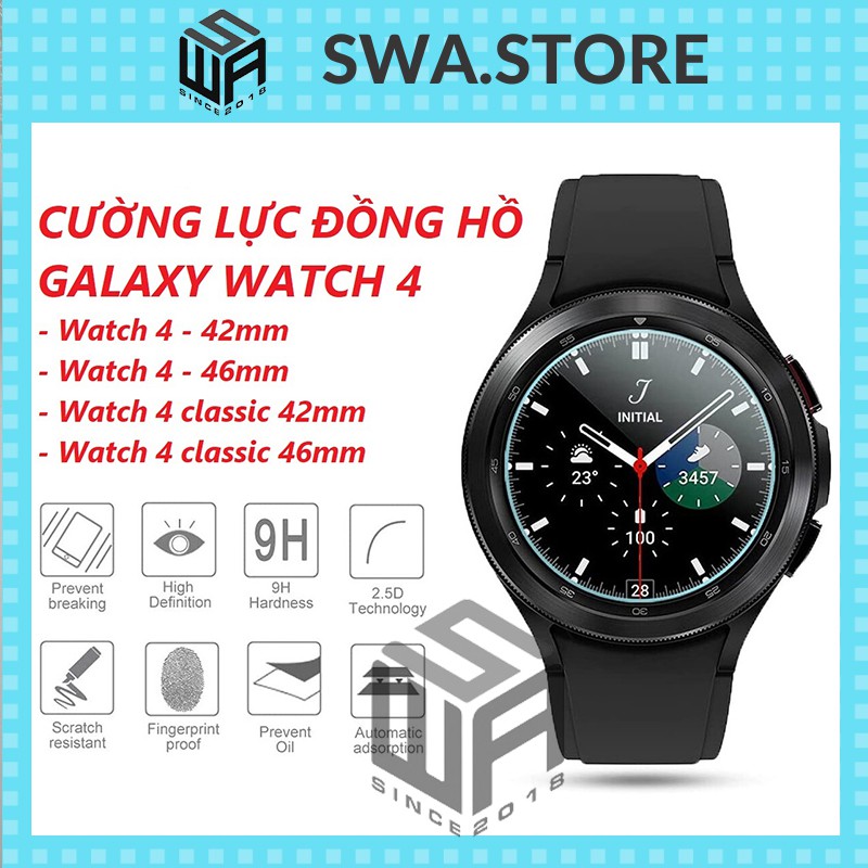 Dán màn hình cường lực đồng hồ Samsung Galaxy Watch 4 và Watch 4 classic 42mm 46mm, SWASTORE