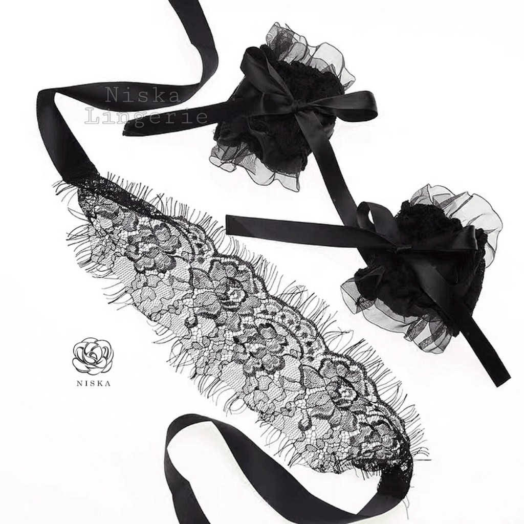 Combo bịt mắt ngủ và 2 vòng tay ren - Mã S18 | BigBuy360 - bigbuy360.vn