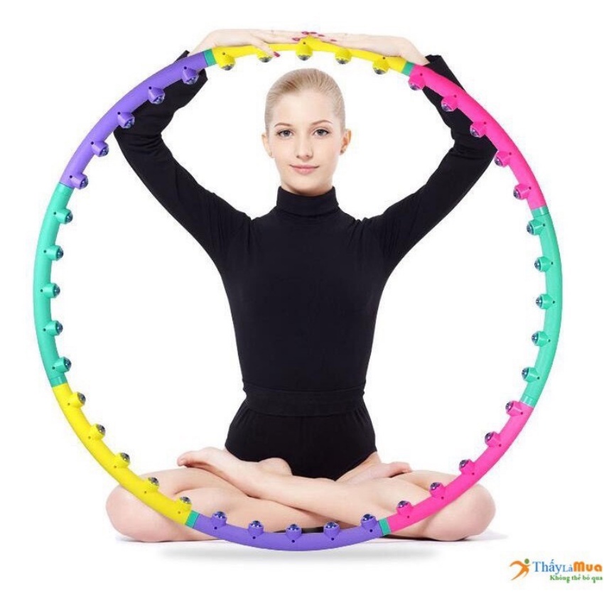 Vòng lắc eo giảm mỡ bụng - vòng lắc tập gym Hula hoop 98cm