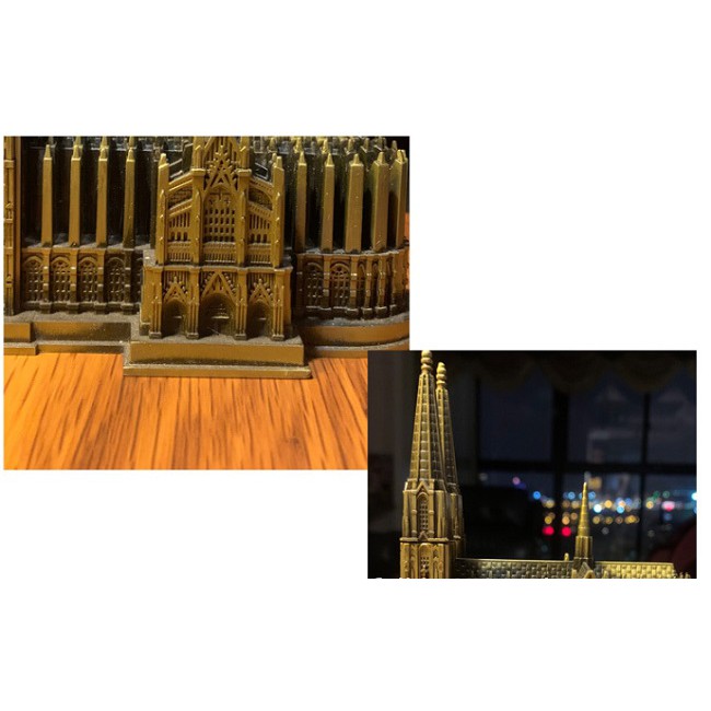 Nhà thờ Cologne mô hình thu nhỏ bằng hợp kim