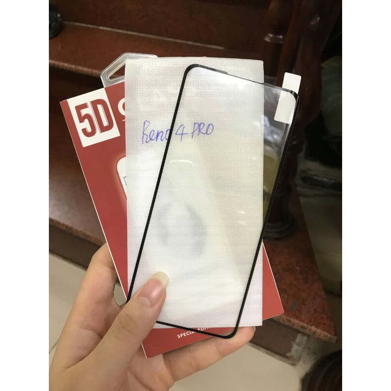 Kính cường lực 5D xịn Oppo Reno 4 Pro full màn hình loại tốt