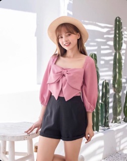 Áo nơ oversize shop