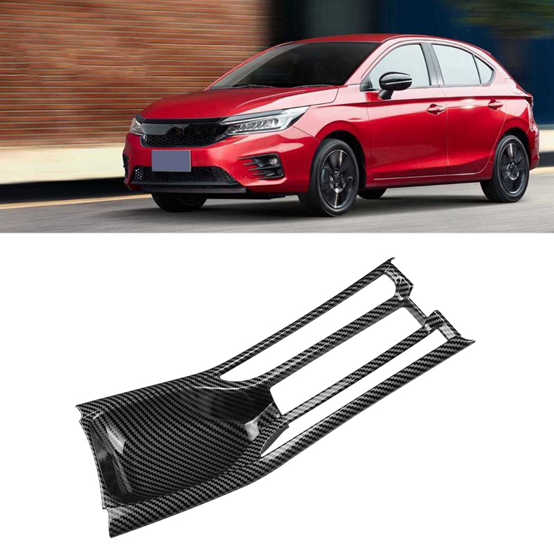 Miếng Dán Trang Trí Bảng Điều Khiển Phanh Tay Bằng Sợi Carbon Cho Xe Hơi Honda City GN Hatchback 2020-2022