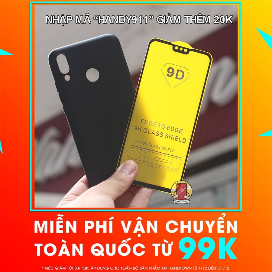 [COMBO SỐC] Ốp lưng Huawei Y9 2019 + kính cường lực 9D full màn full keo