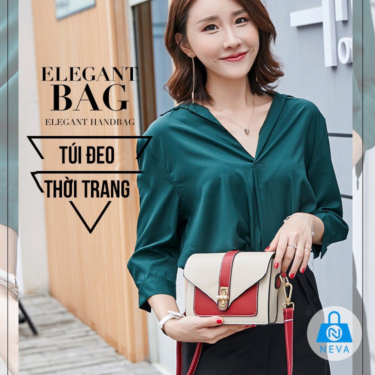 (HOT) Túi xách nữ Hàn Quốc phối màu thời trang hottrend NEVA9246