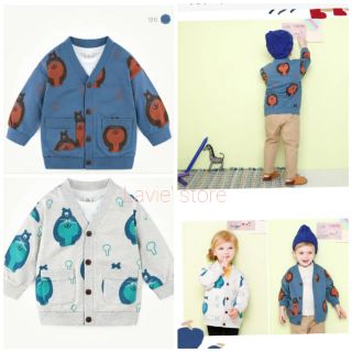 Hàng lỗi - áo khoác cardigang nỉ da cá milkmile xuất hàn