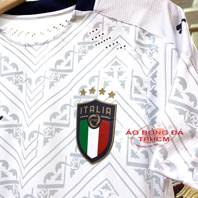 Đội tuyển Ý 2020 - Áo Bóng Đá bản PLAYER - màu Trắng