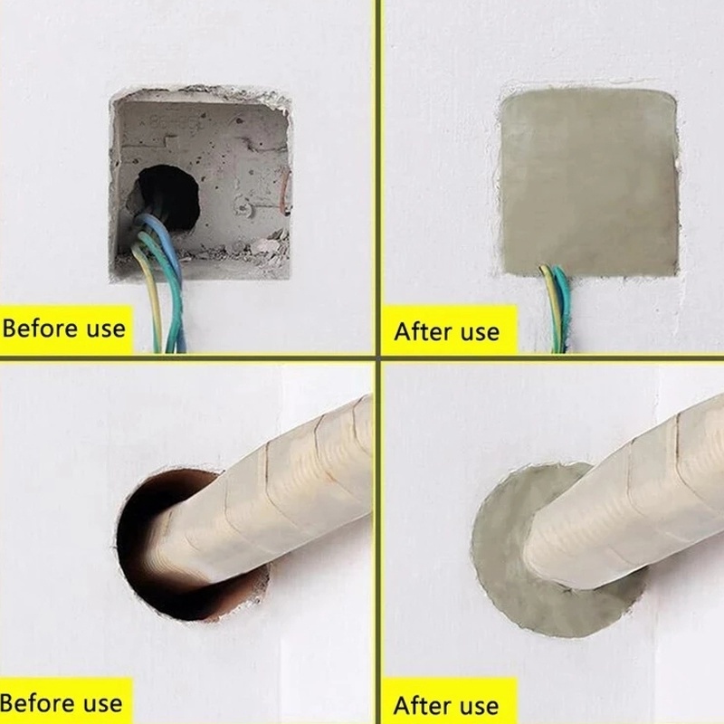 Keo Dán Tường Công Nghiệp Tự Dính Chống Nước Màu Xám Bạc Sửa Chữa Vết Nứt Tường Công Nghiệp