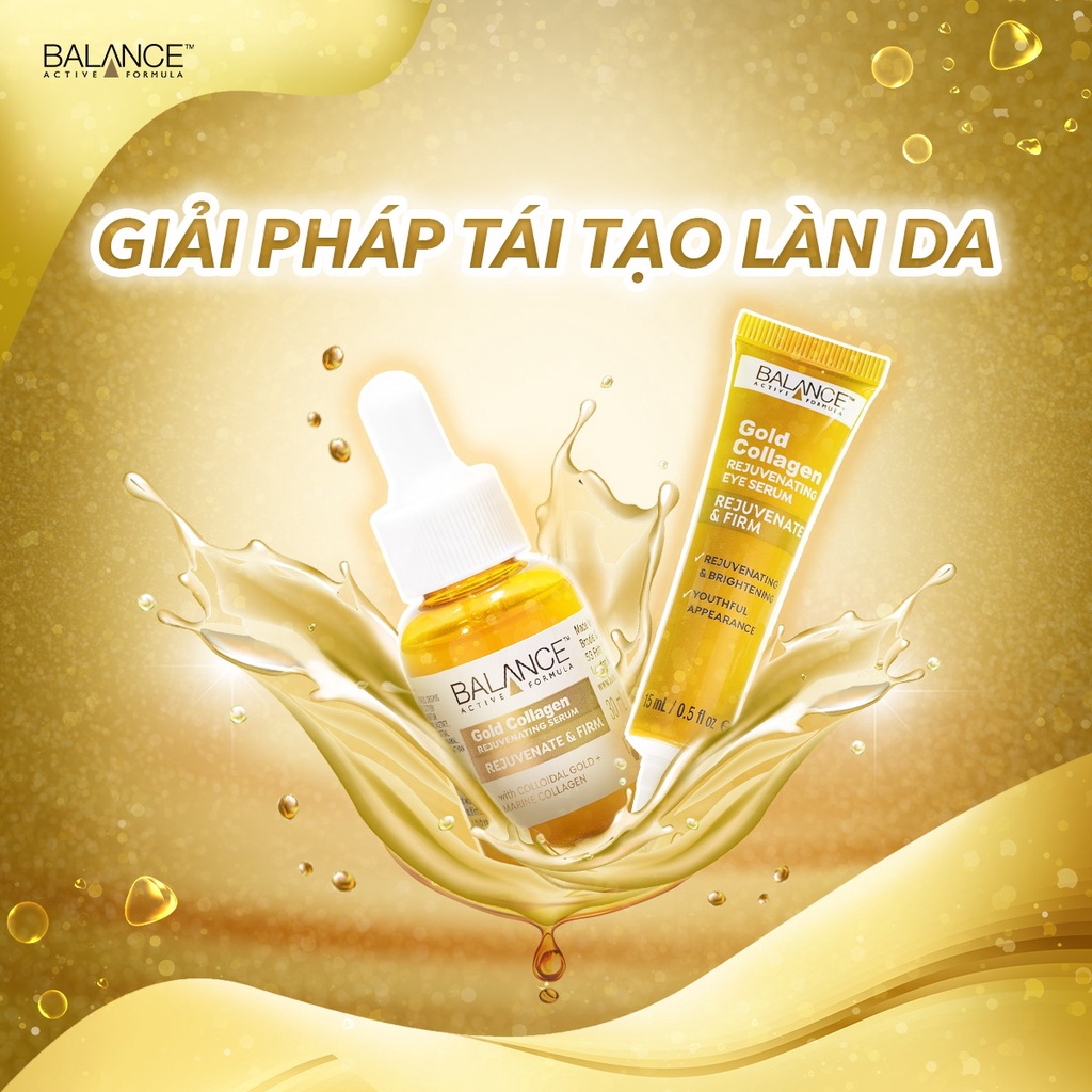 Tinh chất vàng Dưỡng Căng Bóng Da, Ngừa Lão Hóa Serum Balance Gold Collagen Rejuvenating 30ml