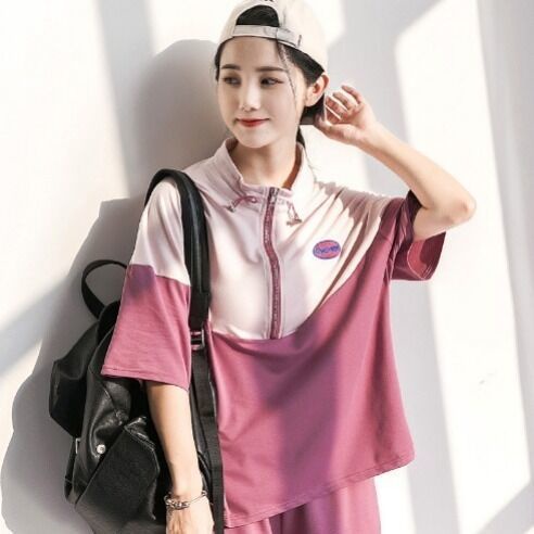 Bộ Đồ Thể Thao Gồm Áo Tay Ngắn + Quần Short Phong Cách Hàn Quốc Thời Trang Mùa Hè 2020 Cho Nữ | BigBuy360 - bigbuy360.vn
