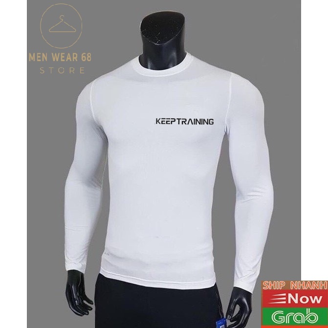 Áo giữ nhiệt nam thun tay dài thể thao nam 6 màu KEEP TRAINING | BigBuy360 - bigbuy360.vn