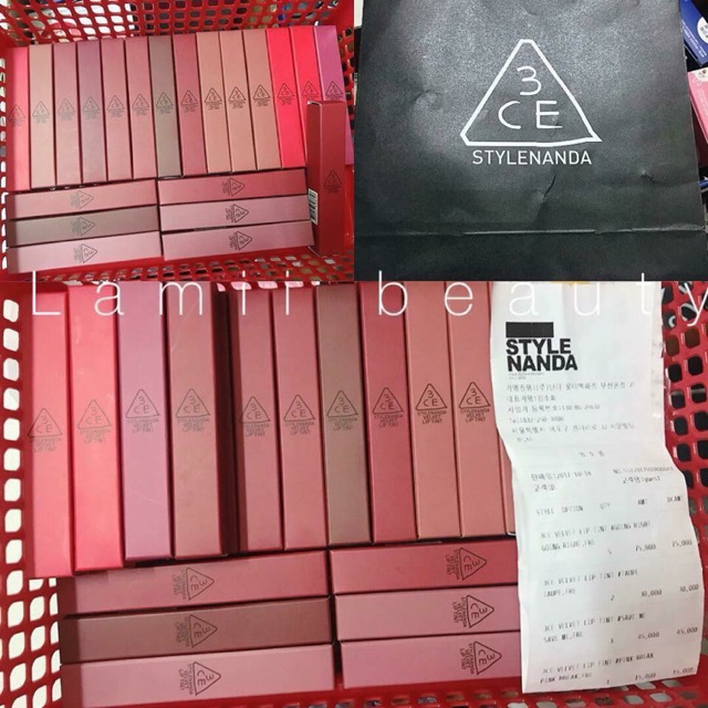 Son kem lì 3CE VELVET LIP TINT