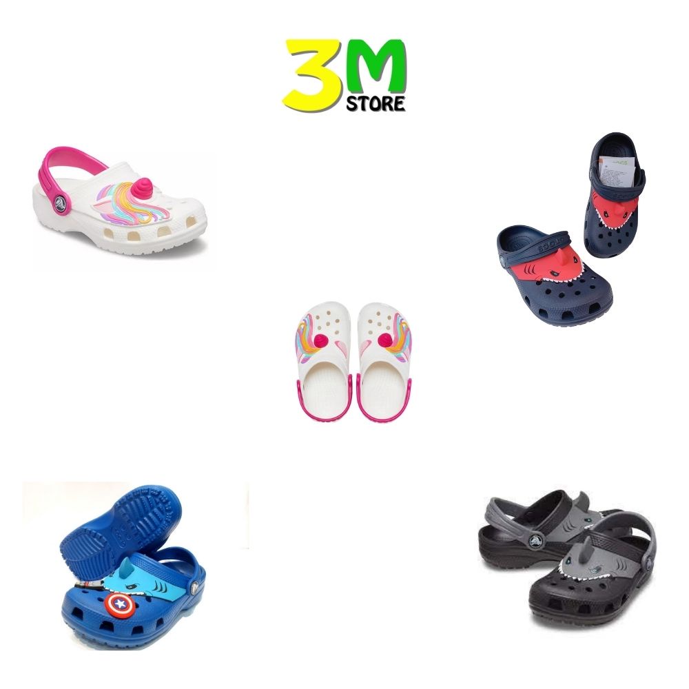 Dép Sục Hàn Quốc Band Dễ Thương, Êm Chân, Bền Đẹp Cho Bé Trai Và Gái Nhiều Màu.Nhựa mềm hình nổi 3D đẹp mắt.