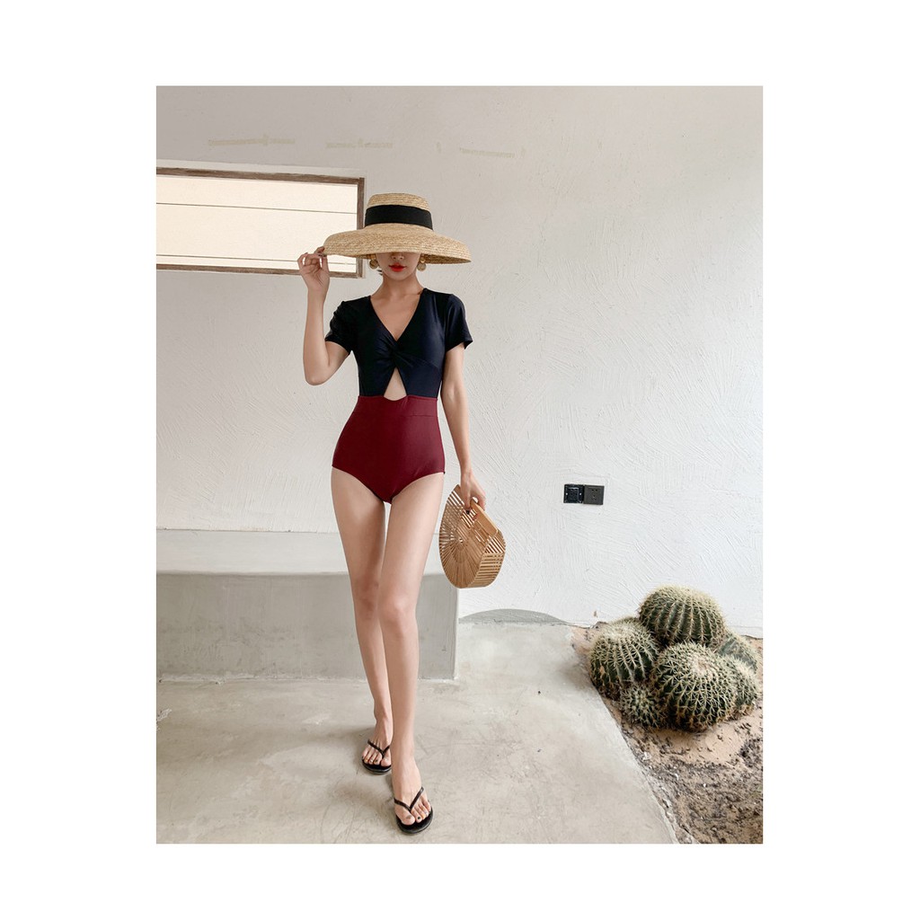 [Hàng Order] Bộ bơi liền nữ che bụng nâng ngực tôn dáng AT11 bikini đi biển | BigBuy360 - bigbuy360.vn