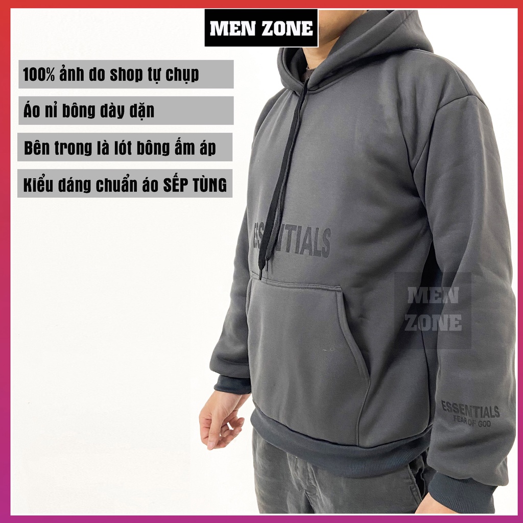 Áo Hoodie Nỉ Có Mũ Form Rộng MENZONE Nhiều Màu Unisex Nam Nữ Ulzzang [ES]