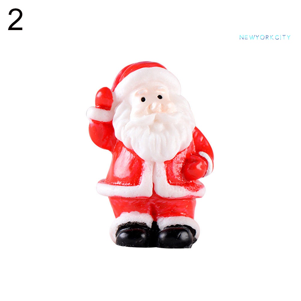 Mô Hình Ông Già Noel / Người Tuyết Mini Bằng Nhựa Resin Trang Trí Cây Thông Giáng Sinh DIY
