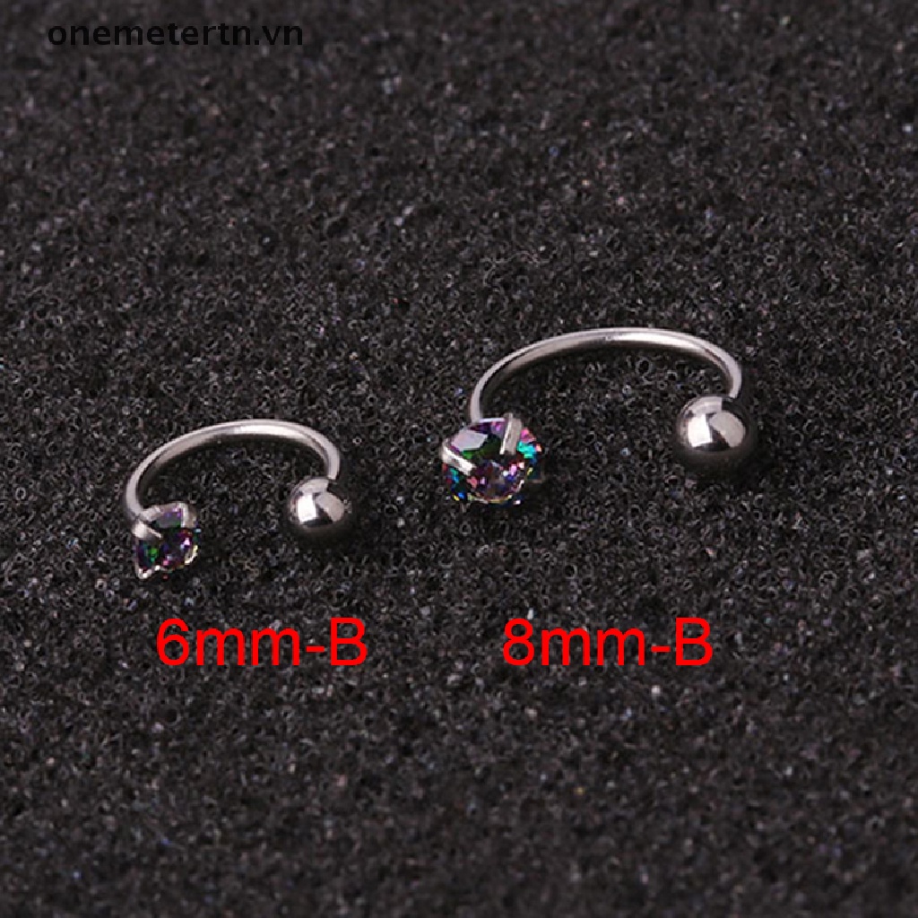 1 Khuyên Xỏ Sụn Tai Đính Đá Zircon