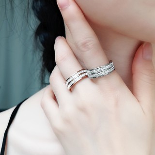 Nhẫn Titan - Double Diamond Line