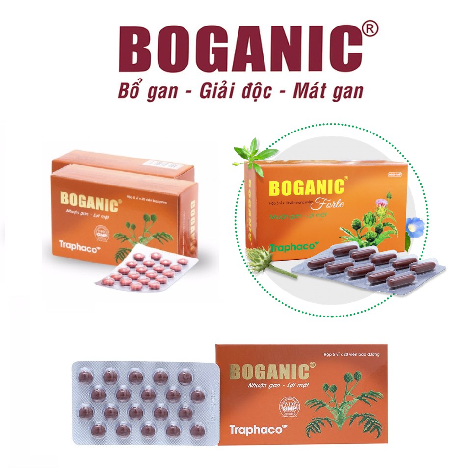 Giải độc gan BOGANIC hộp 100 viên