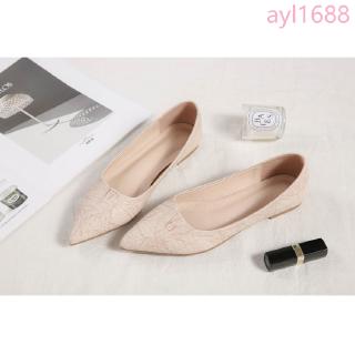Giày Búp Bê Nữ Mũi Nhọn Size Lớn