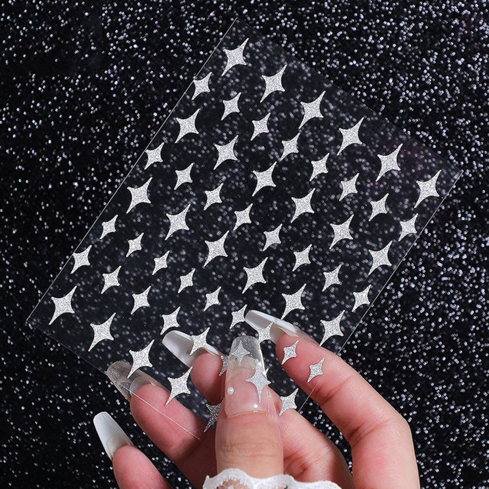 [Hàng mới về] Miếng dán trang trí móng tay hình bướm/ gấu/ ngôi sao nhiều kiểu phong cách Hàn xinh xắn dành cho nữ