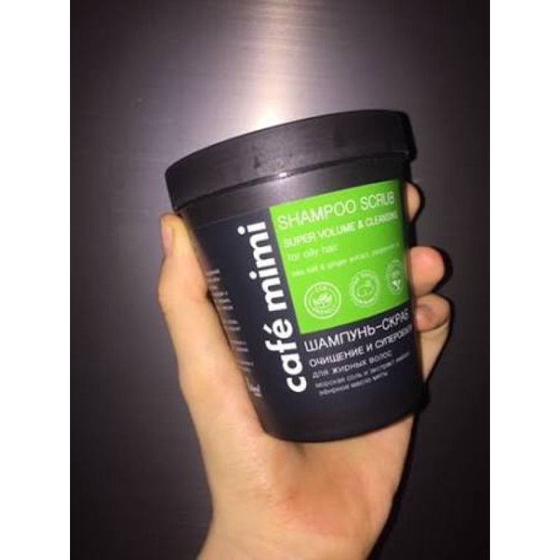Tẩy da chết da đầu cafe mimi 330g shampoo scrub volume cafe mimi