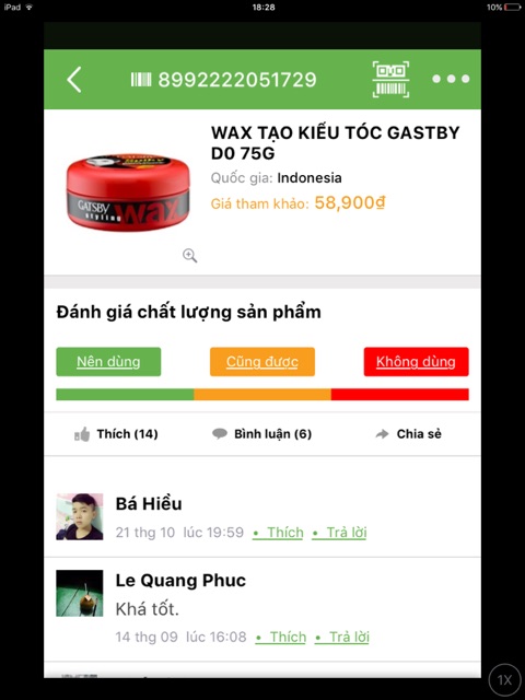 sáp giữ nếp cứng và không bóng Gatsby 75g hàng nhập thái