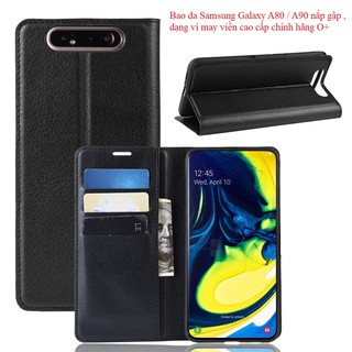 Bao da samsung galaxy a80 / a90 cao cấp dạng ví o+ chính hãng