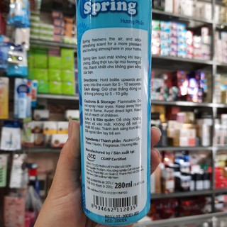 Xịt phòng Spring phấn 280ml