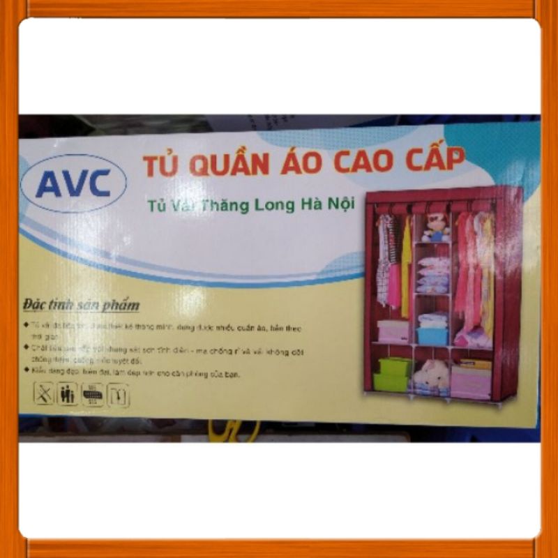 Tủ vải Thăng Long 3 ngăn 170*125*45cm