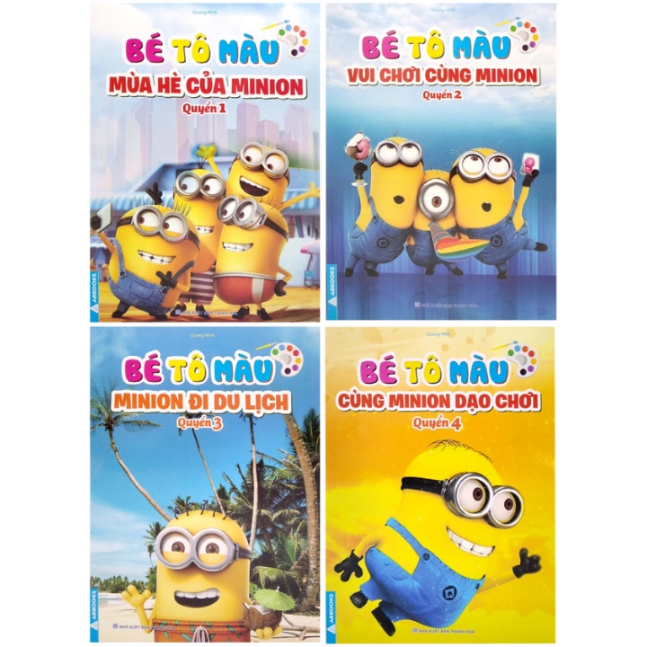 Sách - Combo Bé Tô Màu - Mùa Hè Của Minion (Bộ 4 Cuốn)