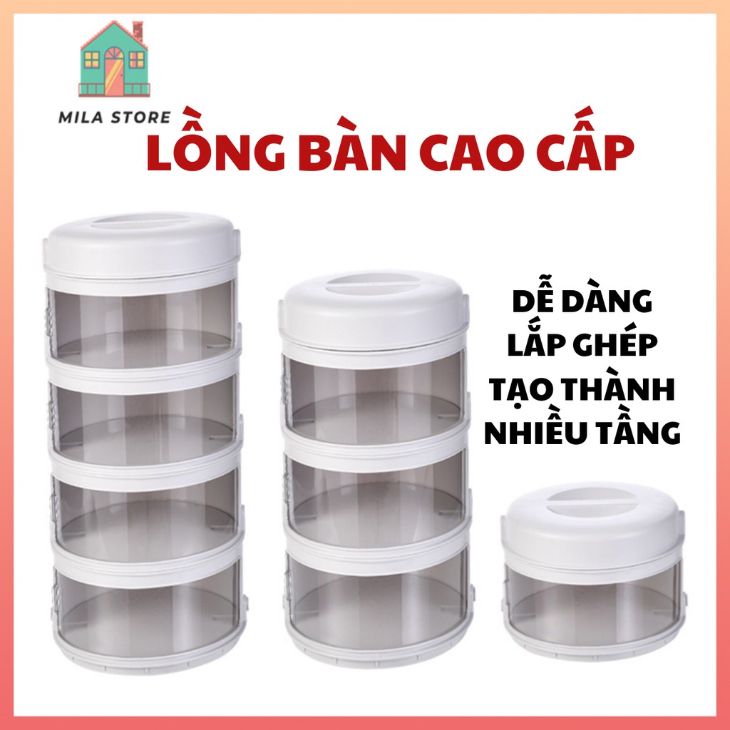 Lồng Bàn Đậy Thức Ăn Giữ Nhiệt Chống Bụi Tiện Dụng Phong Cách Hiện Đại Mila