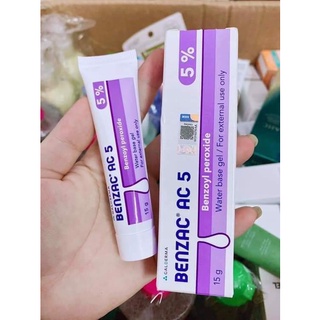 Benzac 5% chấm mụn viêm 15gam