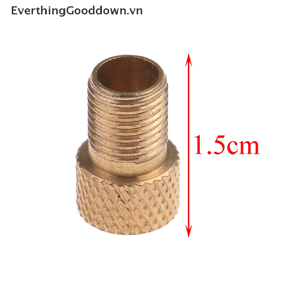 Everthinggooddown Bộ 4 Đầu Chuyển Đổi Van Sang Ống Bơm Xe Đạp Đường Dài 1.5Cm