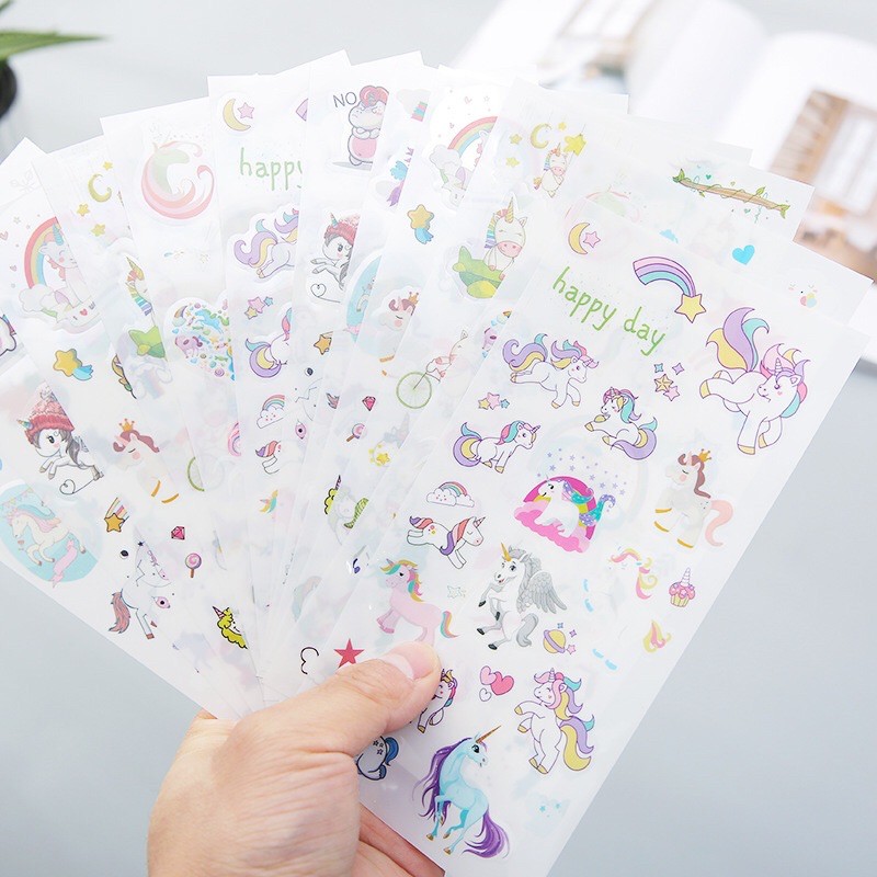 🦄Sticker31 mẫu dán kỳ lân Pony