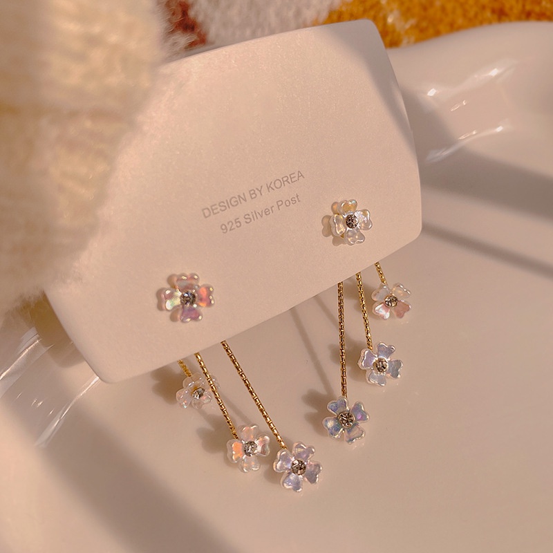 Bông tai dài hình hoa tua rua phong cách cổ điển thời trang cho nữ