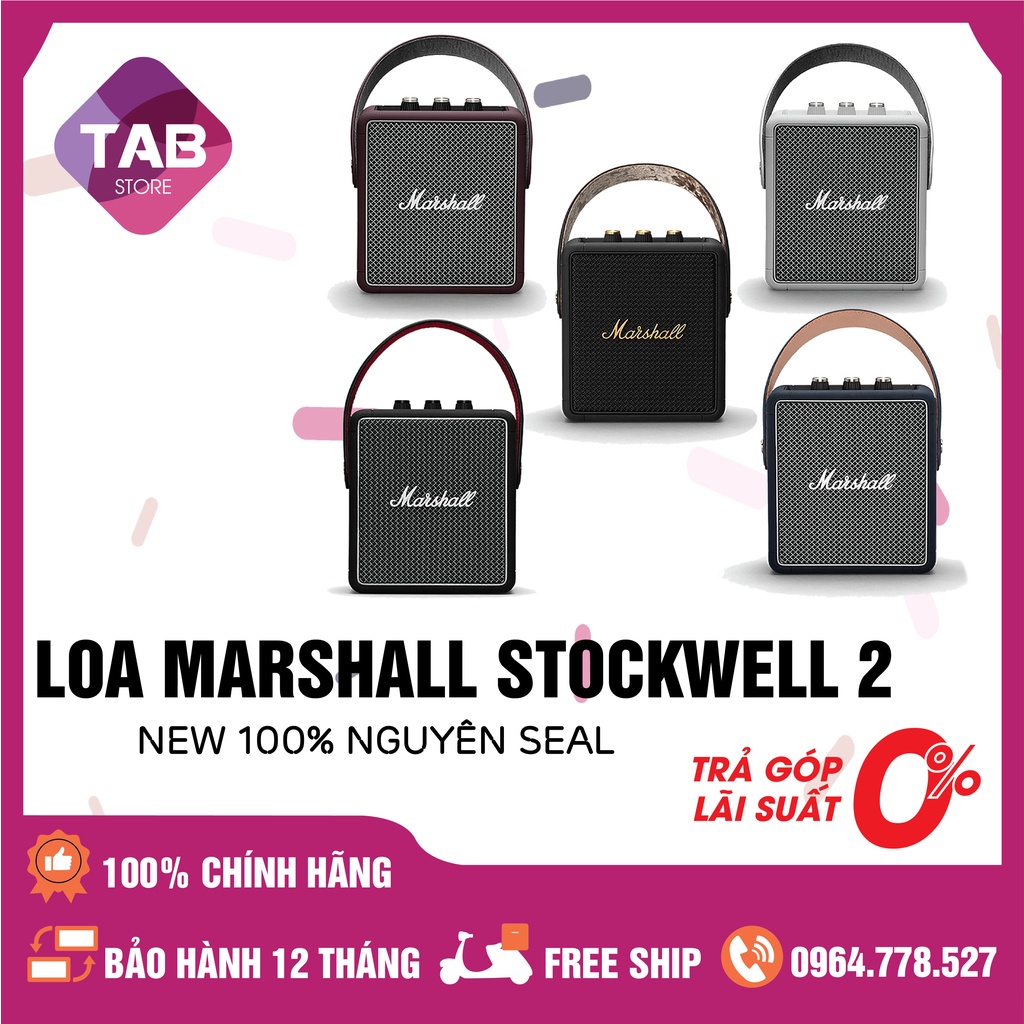 [Mã ELHACE giảm 4% đơn 300K] Loa Marshall StockWell 2 New - Chính Hãng (Bảo Hành 12T)