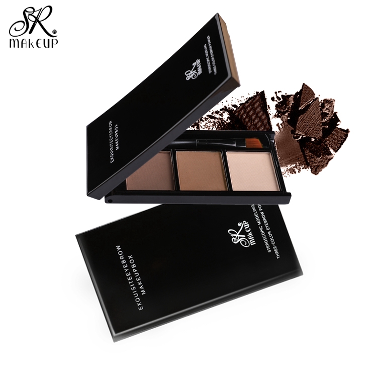 Bảng Phấn Trang Điểm Lông Mày 3 Màu Chống Nước Lâu Trôi Kèm Cọ Và Gương | BigBuy360 - bigbuy360.vn