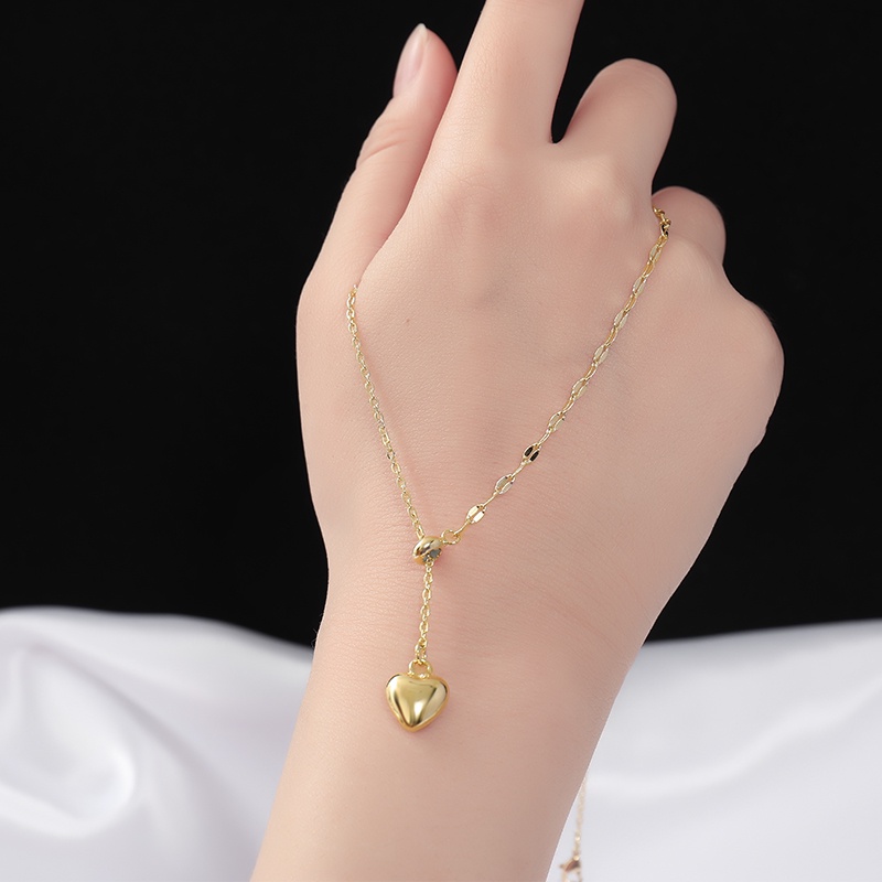 Dây Chuyền Mặt Trái Tim Phong Cách Baroque Thời Trang Dành Cho Nữ