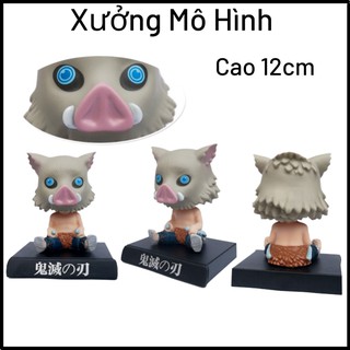 Mô Hình Hashibira Inosuke Chibi lắc đầu - Cao 12cm