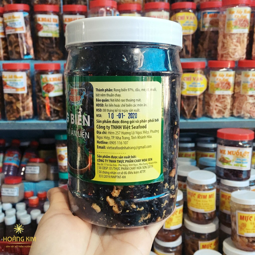 Rong biển cháy tỏi hộp 100g - Hàng Công ty Việt Seafood