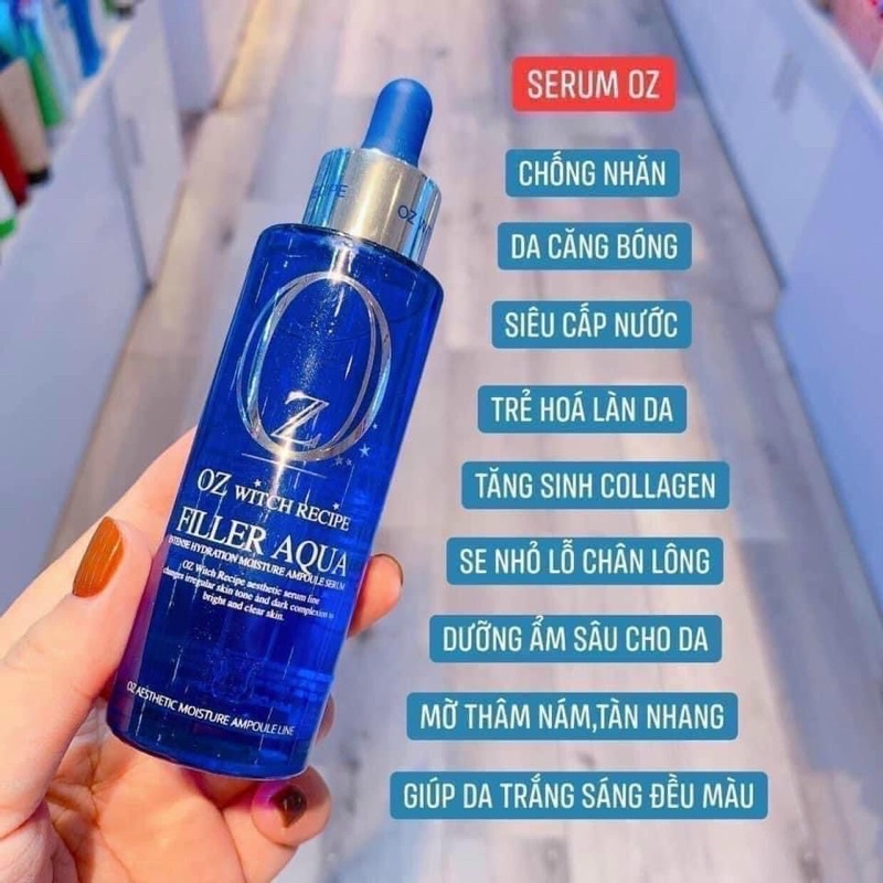 [FREE SHIP] SERUM FILLER AQUA KẾT HỢP PEPTIDE OZ WITCH RECIPE 60ML