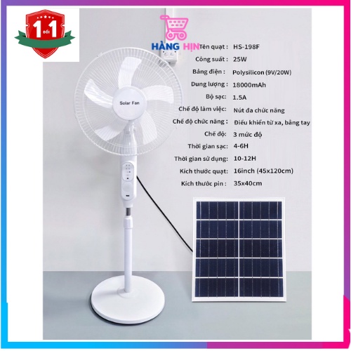 Quạt tích điện năng lượng mặt trời Solar Fan siêu mát, tiết kiệm, quạt năng lượng mặt trời giá rẻ