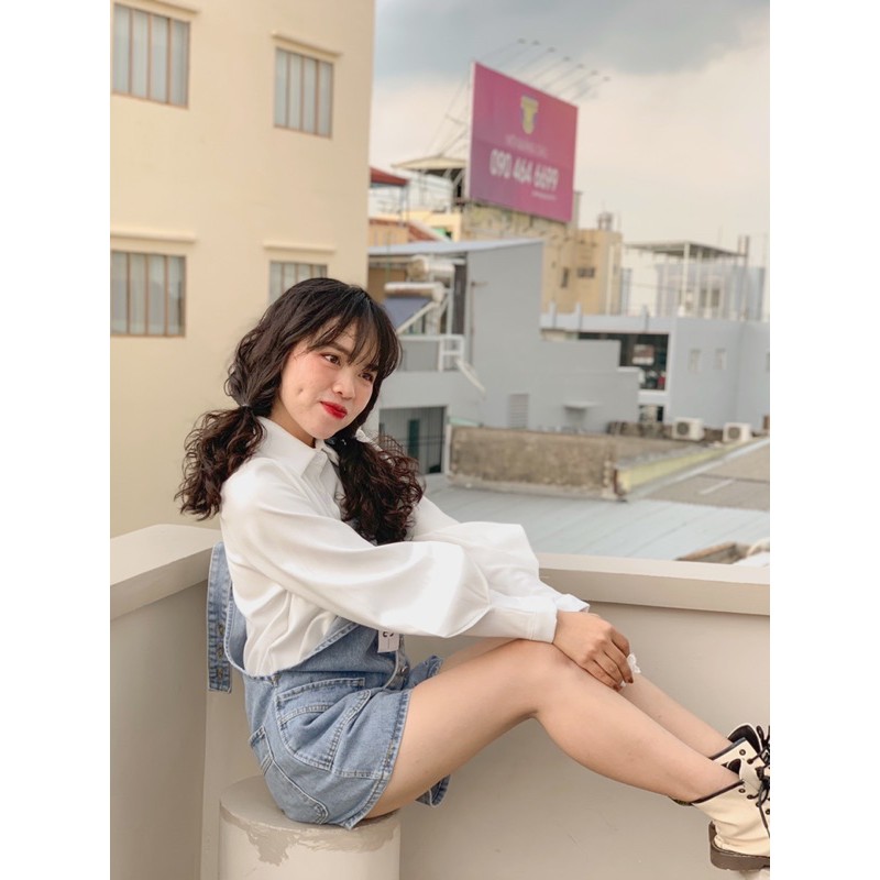 Quần yếm jean ngắn | BigBuy360 - bigbuy360.vn