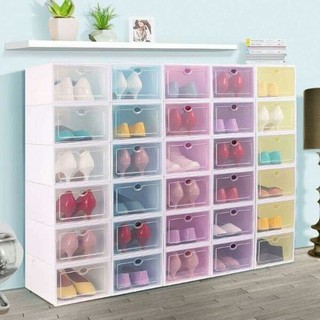 Sét 10 Hộp đựng giày tiện lợi - Hộp đựng giày dép bằng nhựa cứng thông minh - MiuMiu Mart