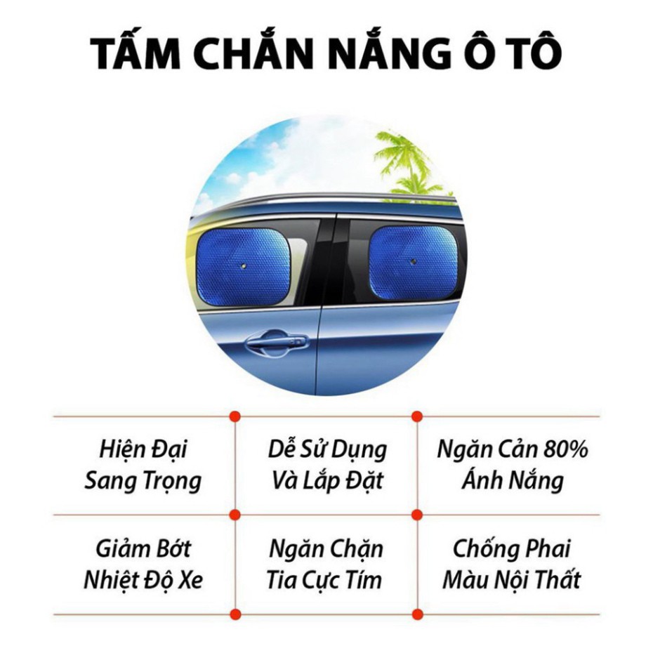 Che Nắng Ô Tô - Tấm Chắn Nắng Ô Tô - Có Lớp Tráng Bạc Phản Quang, Hàng Dày Loại 1