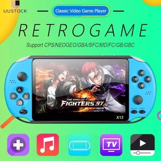 Bộ Máy Chơi Game Cổ Điển X12 5.1 Inch Tích Hợp 1000 Trò Chơi Và Phụ Kiện