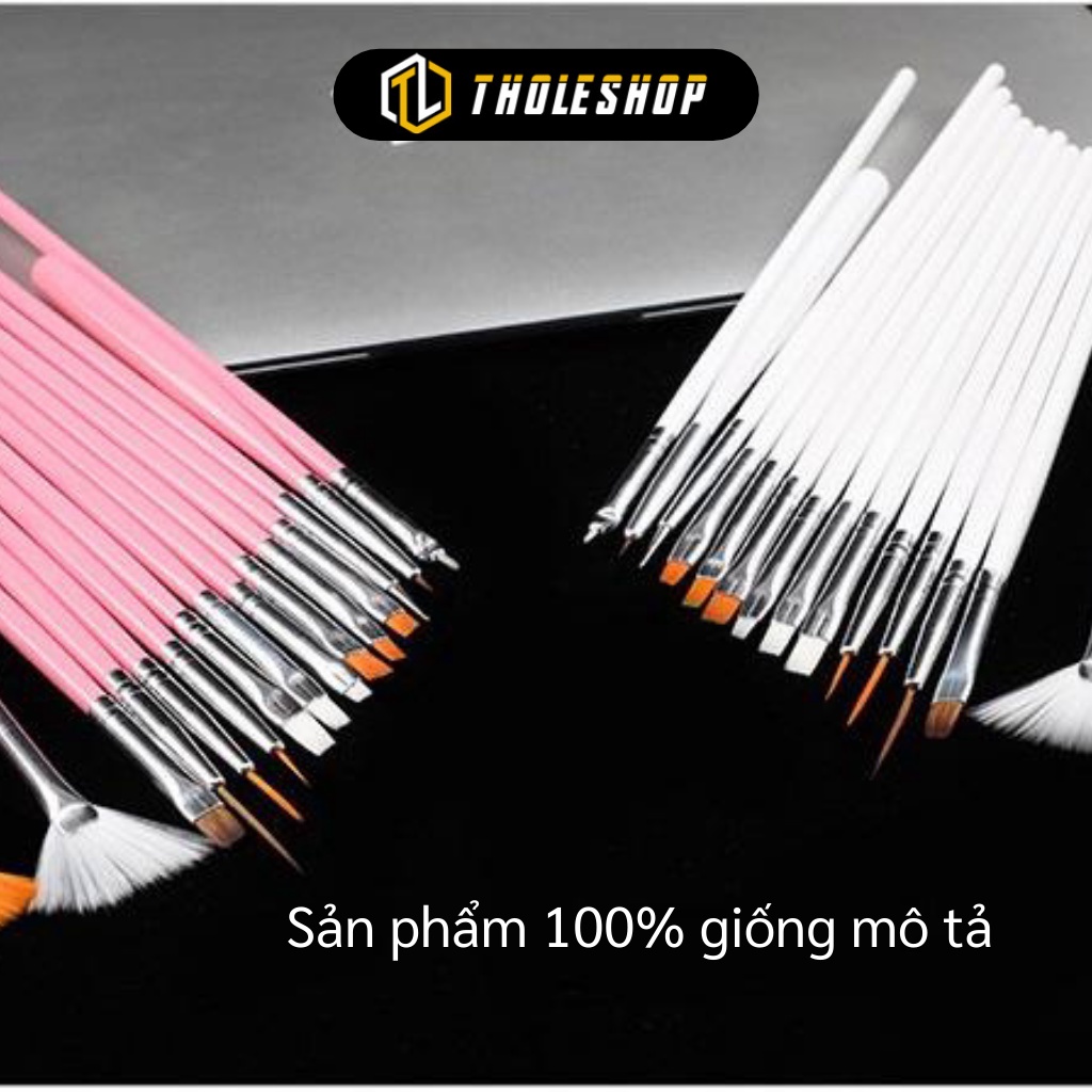 Cọ Vẽ Móng - Bộ 15 Cây Cọ Vẽ Nails Chuyên Dụng, Tán Vân Đá 6012